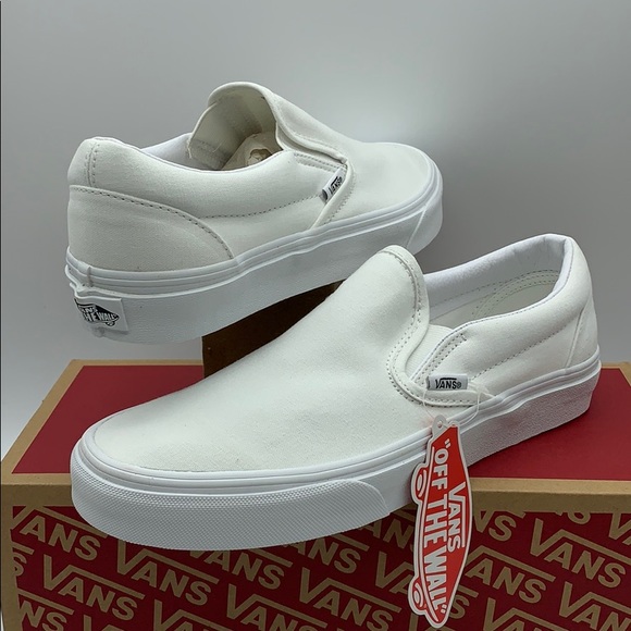VANS CLASSIC SLIP ON TRUE WHITE men’s - Picture 15 of 16